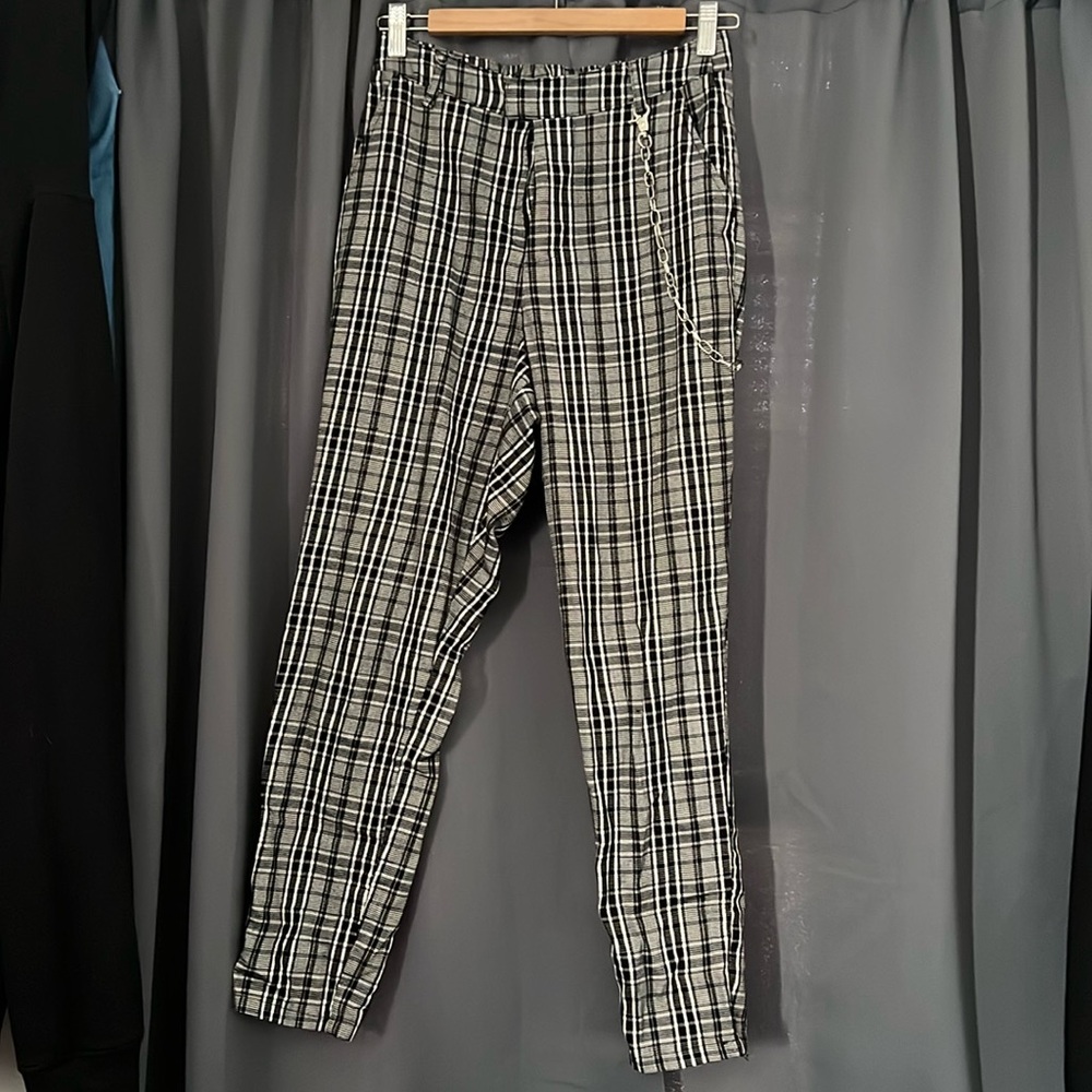 Tapered Plaid Work Pant